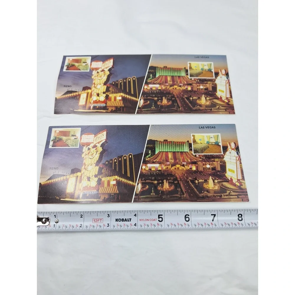 Vintage Circus Circus Hotel Casino Postcard Reno Las Vegas Nevada Set of 2